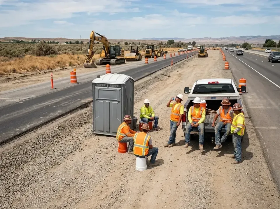 highway-road-construction-crew-007 — frequently asked questions, Porta Potty and Restroom Rentals in Clayton, NM